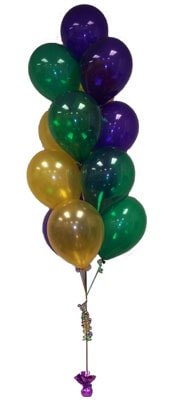 13 adet renkli uçan balonlar