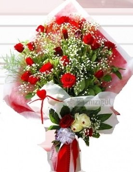 Kız isteme buketi çiçeği 41 güllü Ankara hediye çiçek yolla